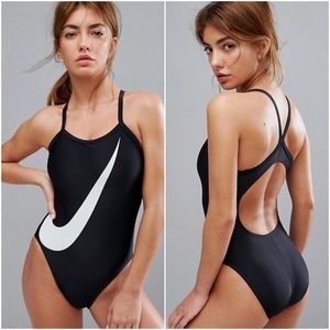 nike big swoosh swimsuit